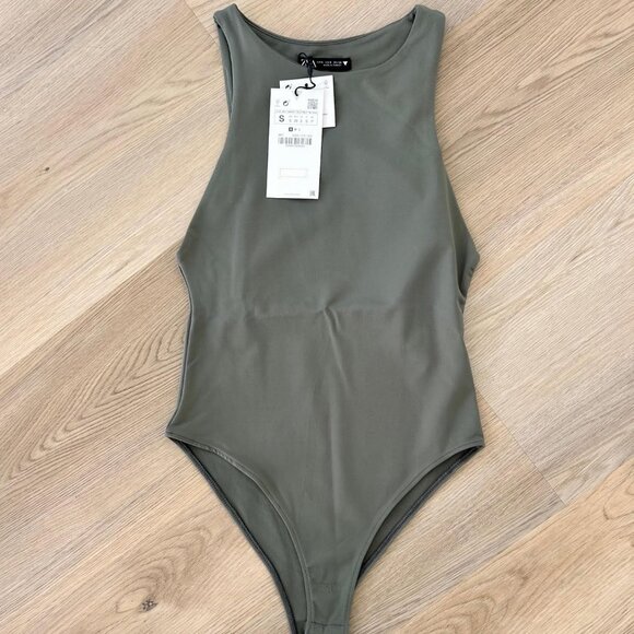 Zara Green Bodysuit in Size S - Picture 1 of 3
